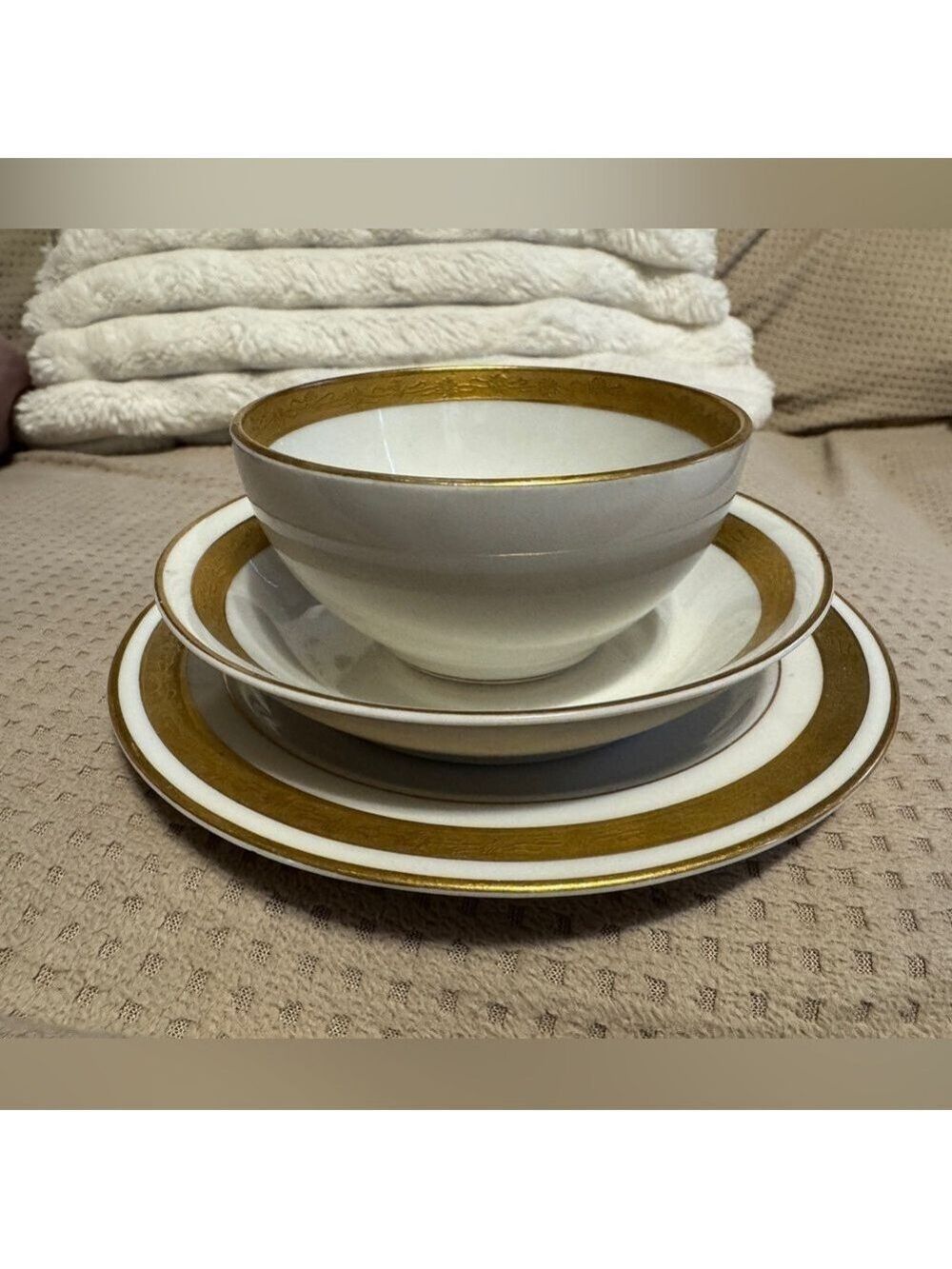 Vintage O.P.C.O Syracuse China 3-Piece Set (Late 1960s)
